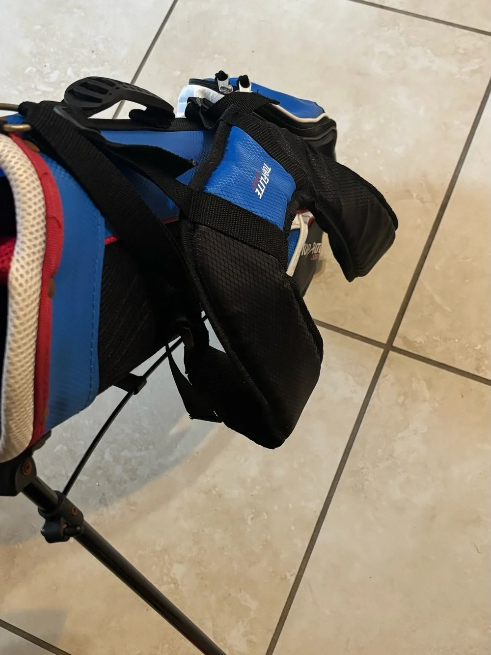 Blue Carry Golf Bag with Stand
